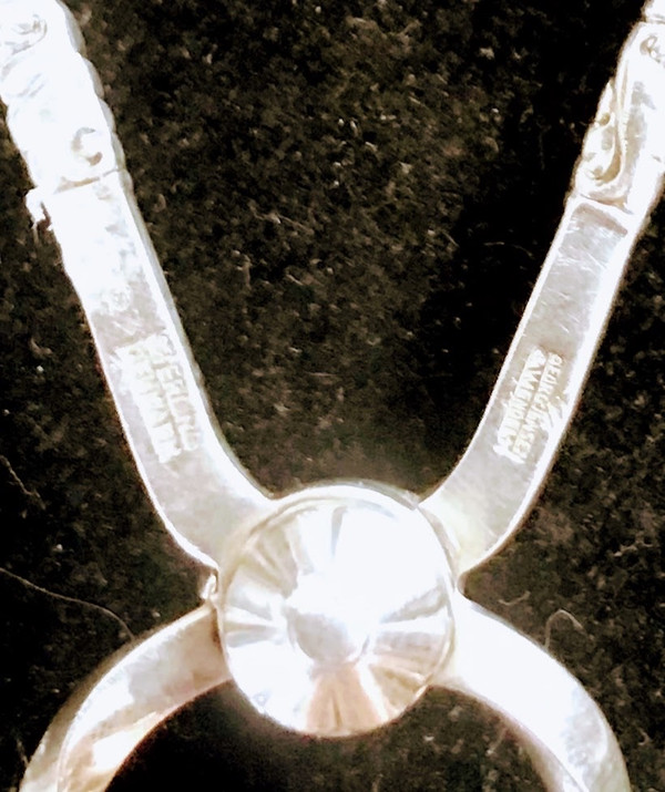 Coppia di pinze da zucchero intorno al 1920, firmate Georg JENSEN