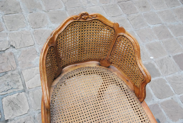 Belle Chaise Longue En Bois Naturel D époque Louis XV .xviii