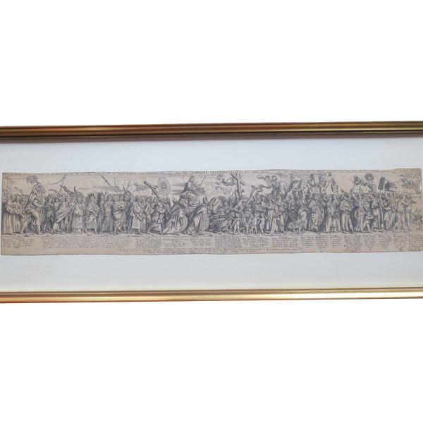 17th century engraving, The triumph of Christ