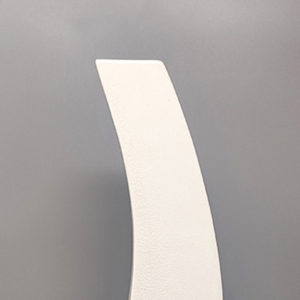 1970 Beautiful Space Age white ceramic vase by Franco Pozzi. Made in Italy