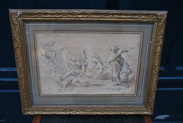 Drawing XVII, Meeting Of Characters D After Salvator Rosa