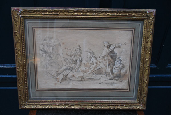Drawing XVII, Meeting Of Characters D After Salvator Rosa
