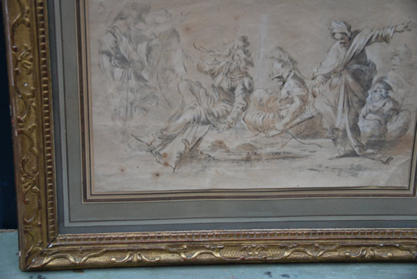 Drawing XVII, Meeting Of Characters D After Salvator Rosa