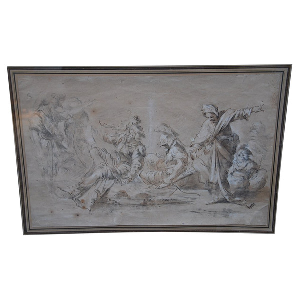 Drawing XVII, Meeting Of Characters D After Salvator Rosa