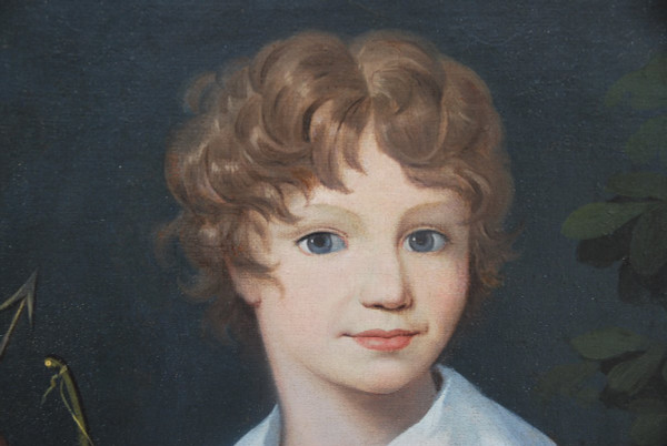 Portrait d'un Jeune Garçon à l'Arc, XIXe siècle