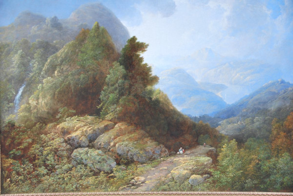 Important Mountain Landscape By François Diday