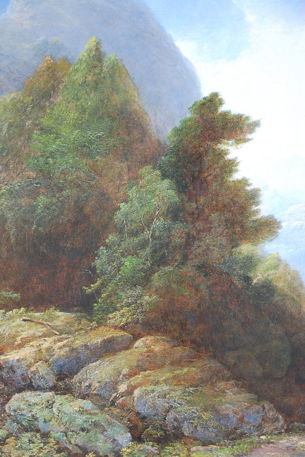 Important Mountain Landscape By François Diday
