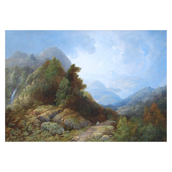 Important Mountain Landscape By François Diday