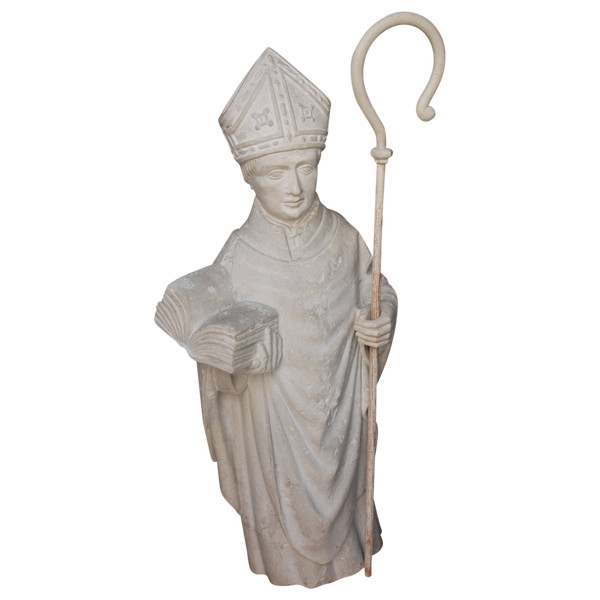 Statue En Pierre Saint Yves