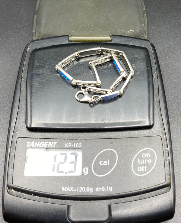 BRACCIALE IN ARGENTO E SMALTO