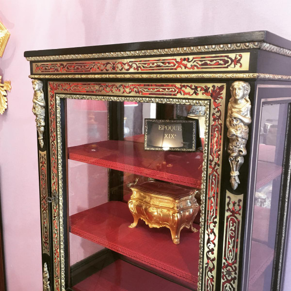 Showcase In Boulle Marquetry From Napoleon III Period
