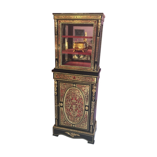 Showcase In Boulle Marquetry From Napoleon III Period