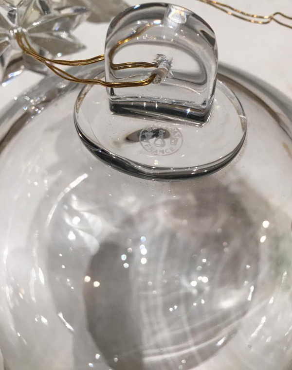 Lustre Baccarat En Bronze Doré