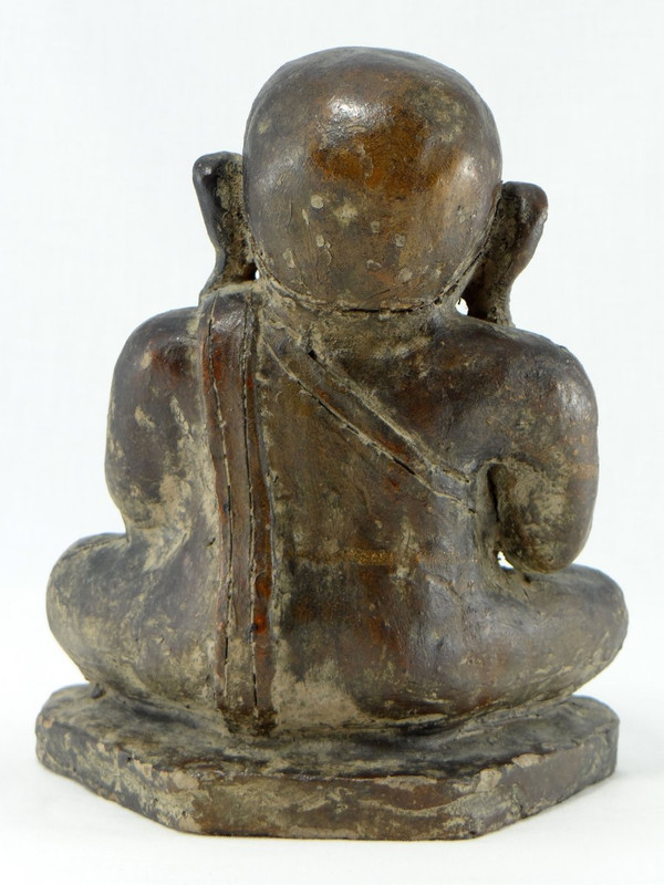 China Um 1900 oder früher, Putai oder Opulenter Buddha aus Terrakotta.