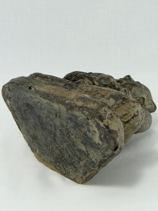 China Um 1900 oder früher, Putai oder Opulenter Buddha aus Terrakotta.