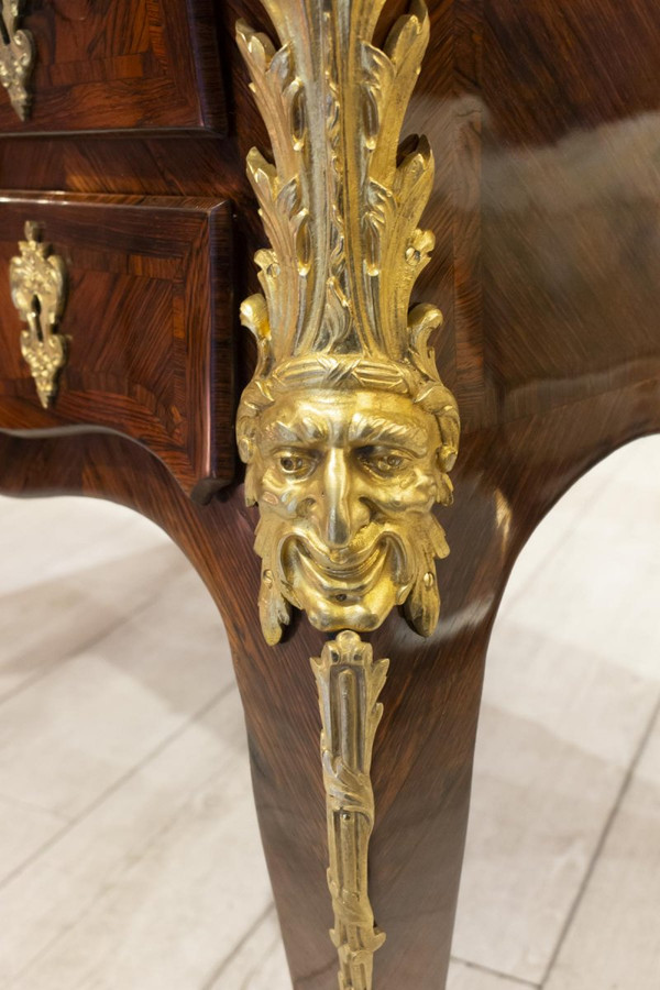 Scrivania piatta d'epoca Regency