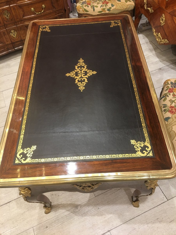 Scrivania piatta d'epoca Regency