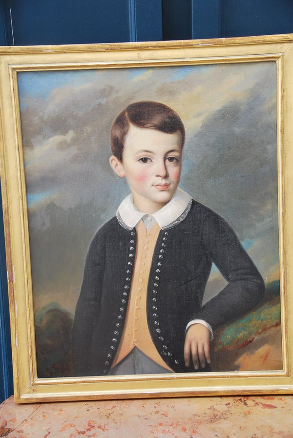 Portrait d'Un Jeune Garçon XIXe siècle
