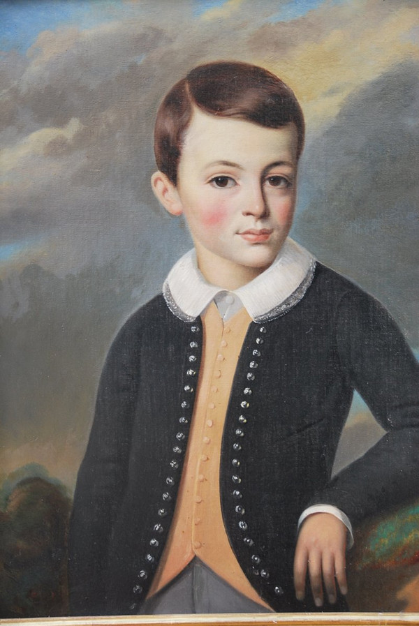 Portrait d'Un Jeune Garçon XIXe siècle
