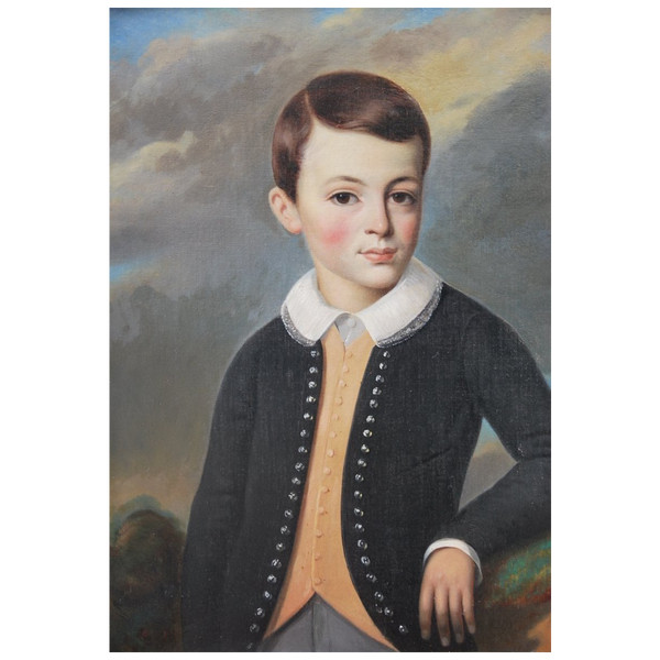Portrait d'Un Jeune Garçon XIXe siècle