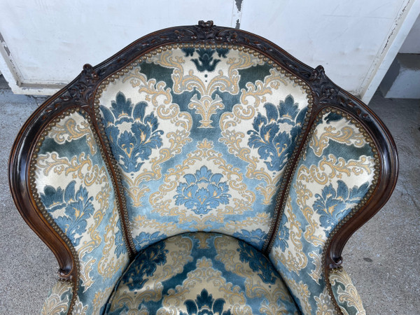 Bergère stile Luigi XV con orecchie