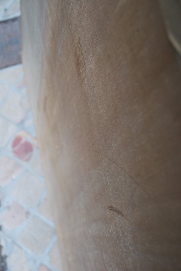Importante Toile Peinte Aux Attributs Miltaire Fin XVIIIe Début XIXe
