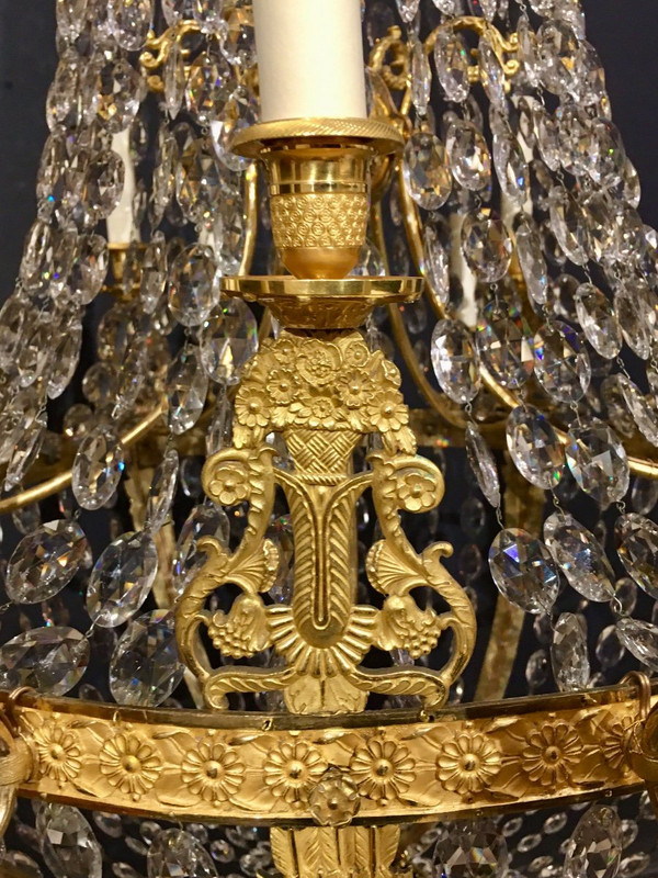 Empire period hot-air balloon chandelier