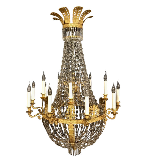 Empire period hot-air balloon chandelier