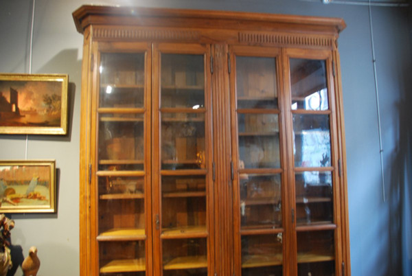 Bella libreria in noce di epoca Luigi XVI Fine XVIII secolo