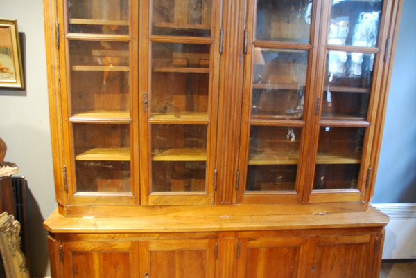 Bella libreria in noce di epoca Luigi XVI Fine XVIII secolo