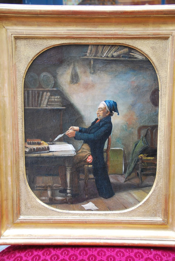 Huile Le Clerc De Notaire, Travail Du XIXe siècle