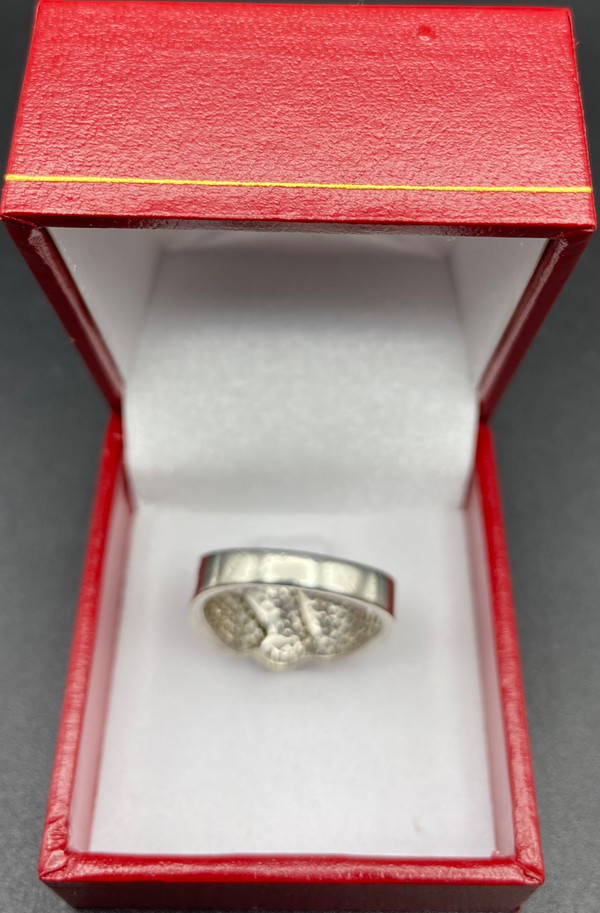 ANELLO IN ARGENTO E OSSIDI