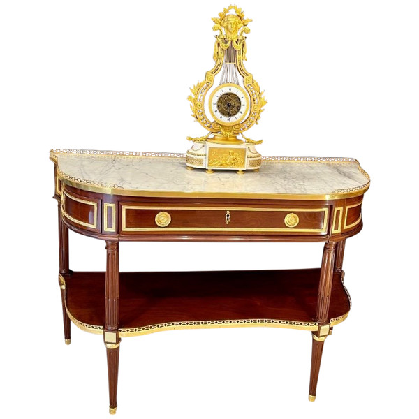 Console d'epoca Luigi XVI con timbro De Birckel
