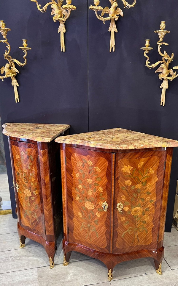 Paire D’encoignures Estampillées D.Genty