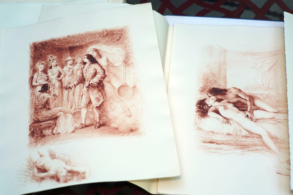 Curiosa : CRÉBILLON FILS, "TANZAÏ et NÉADARNÉ", illustrazione di Paul Émile BÉCAT