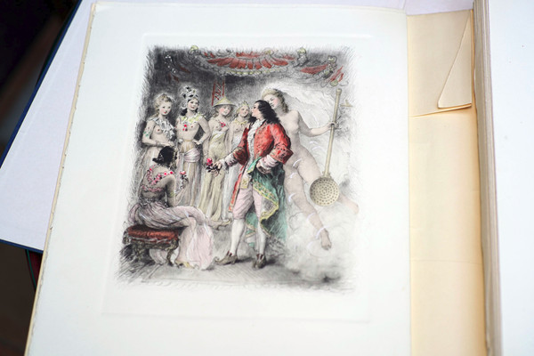 Curiosa : CRÉBILLON FILS, "TANZAÏ et NÉADARNÉ", illustrazione di Paul Émile BÉCAT