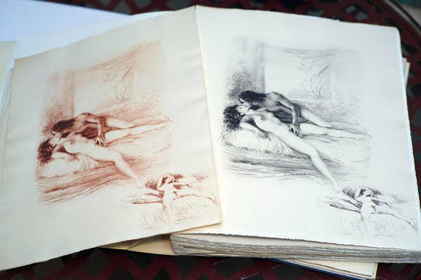 Curiosa : CRÉBILLON FILS, "TANZAÏ et NÉADARNÉ", illustrazione di Paul Émile BÉCAT