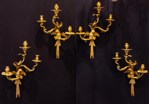 2 paia di applique a pappagallo Maison BAGUES a Parigi