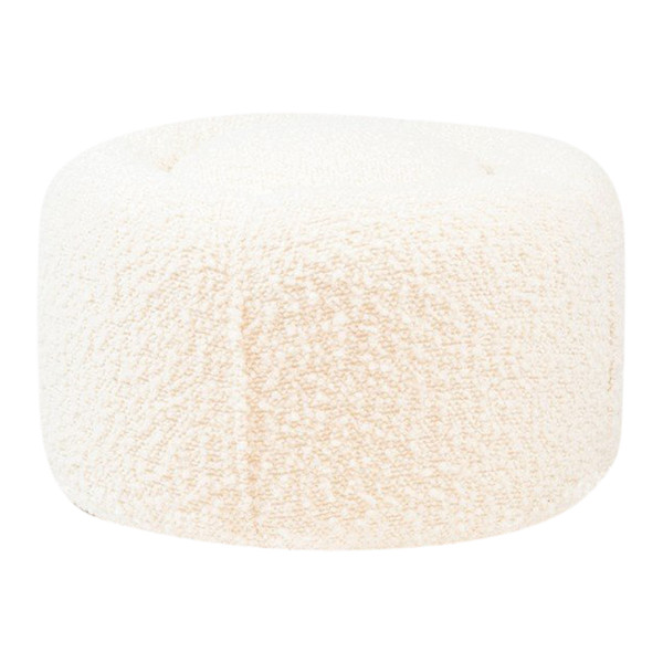 Sitzsack mit weißen Locken, zeitgenössische Arbeit