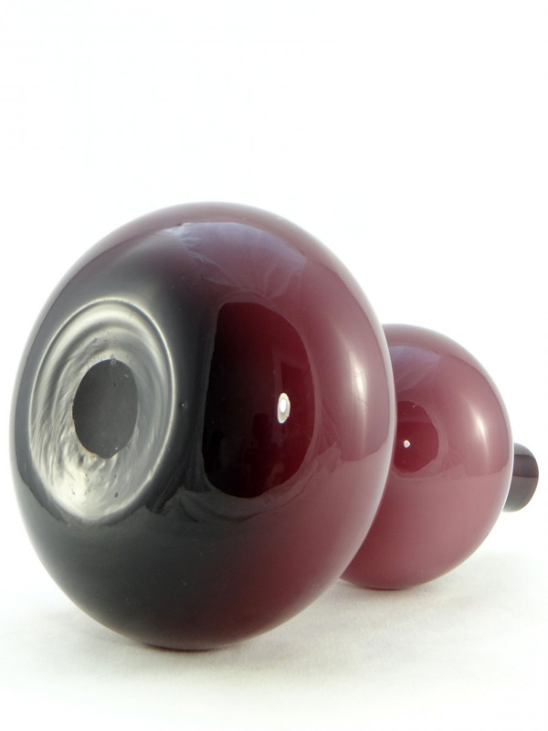 Dänemark, 1960er Jahre, Holmegaard Manufaktur, Vase Aus Geblasenem Glas Doppelschichtig.