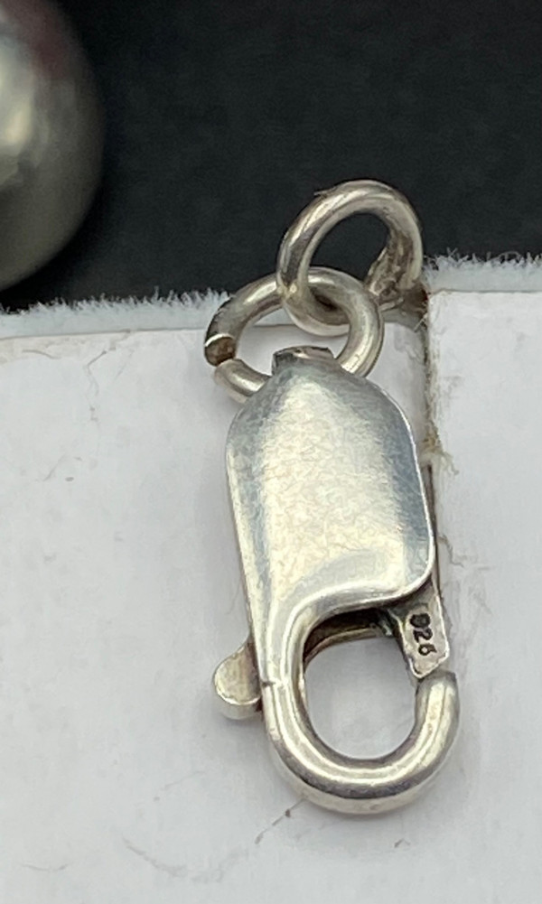 COLLANA IN ARGENTO MASSICCIO E VETRO