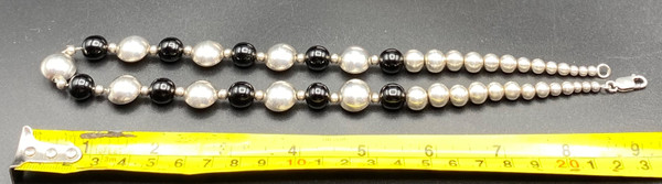 COLLANA IN ARGENTO MASSICCIO E VETRO