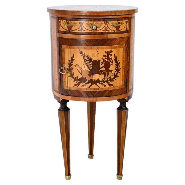 Petite Table Tambour, style Louis XVI – Fin XIXe