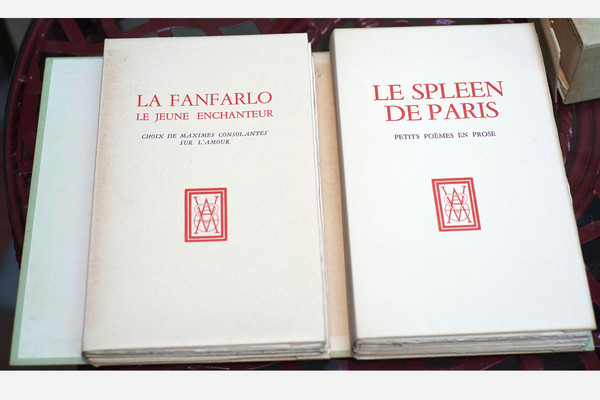 BAUDELAIRE, "PARADIS ARTIFICIELS" & "SPLEEN DE PARIS" - "LA FANFARLO", 2 sets.