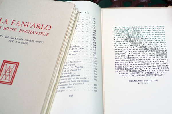 BAUDELAIRE, "PARADIS ARTIFICIELS" & "SPLEEN DE PARIS" - "LA FANFARLO", 2 sets.