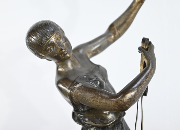 Sculpture en Régule et Marbre, Art Déco – Début XXe