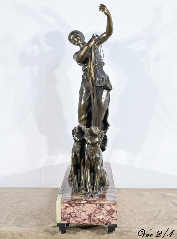 Sculpture en Régule et Marbre, Art Déco – Début XXe