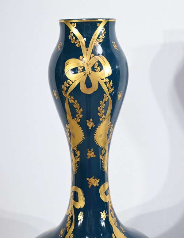 Pair of Gien Ceramic Vases - Late 19th century