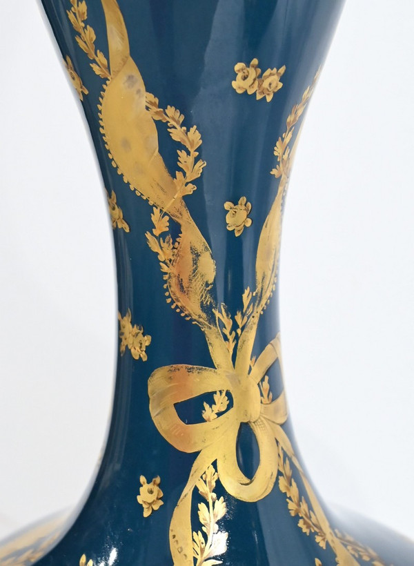 Pair of Gien Ceramic Vases - Late 19th century