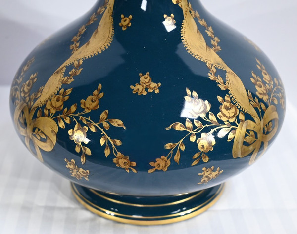 Pair of Gien Ceramic Vases - Late 19th century